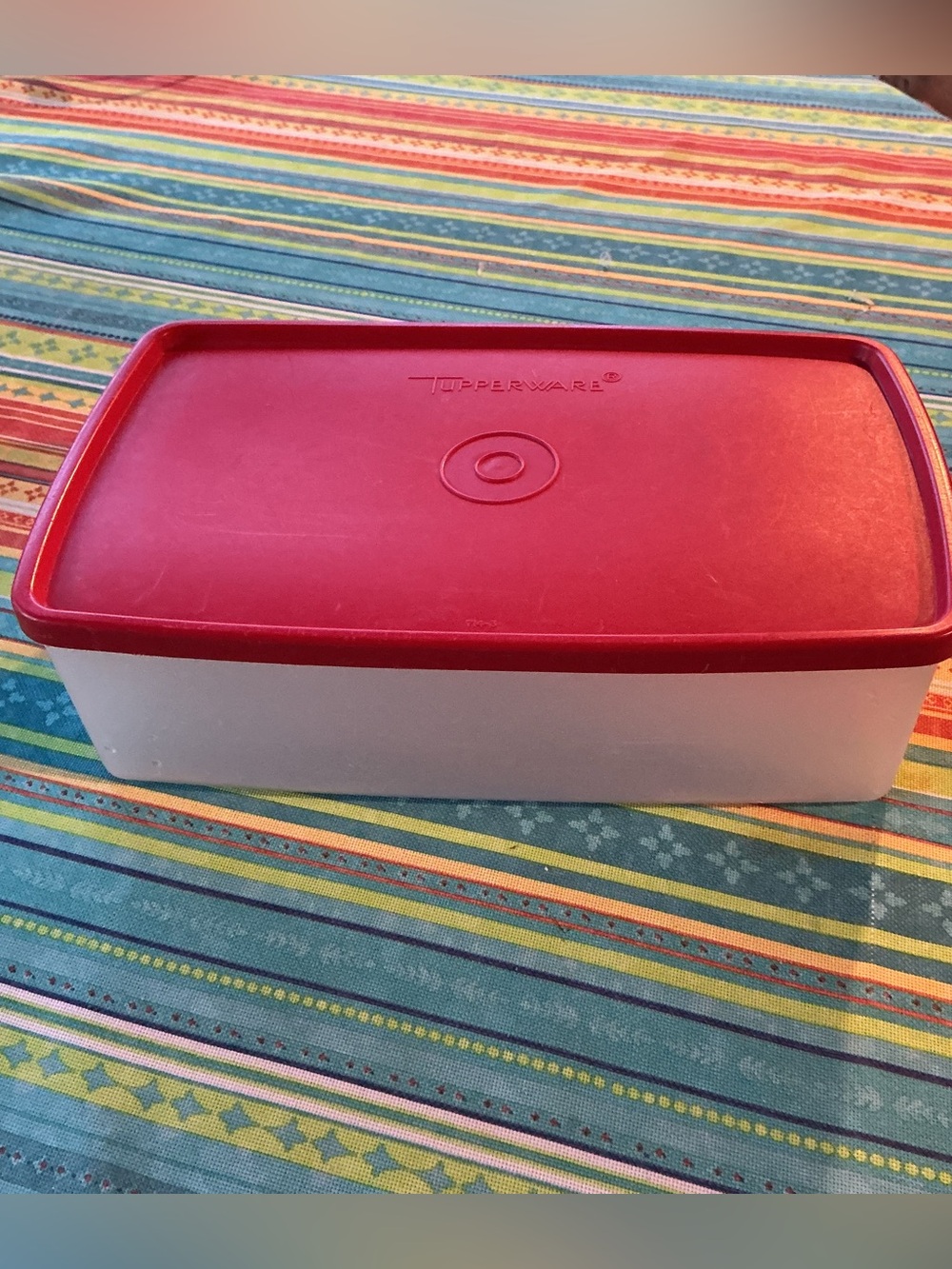 Tupperware Pak-n-Store Rectangular Container with red seal - Picture 2 of 8